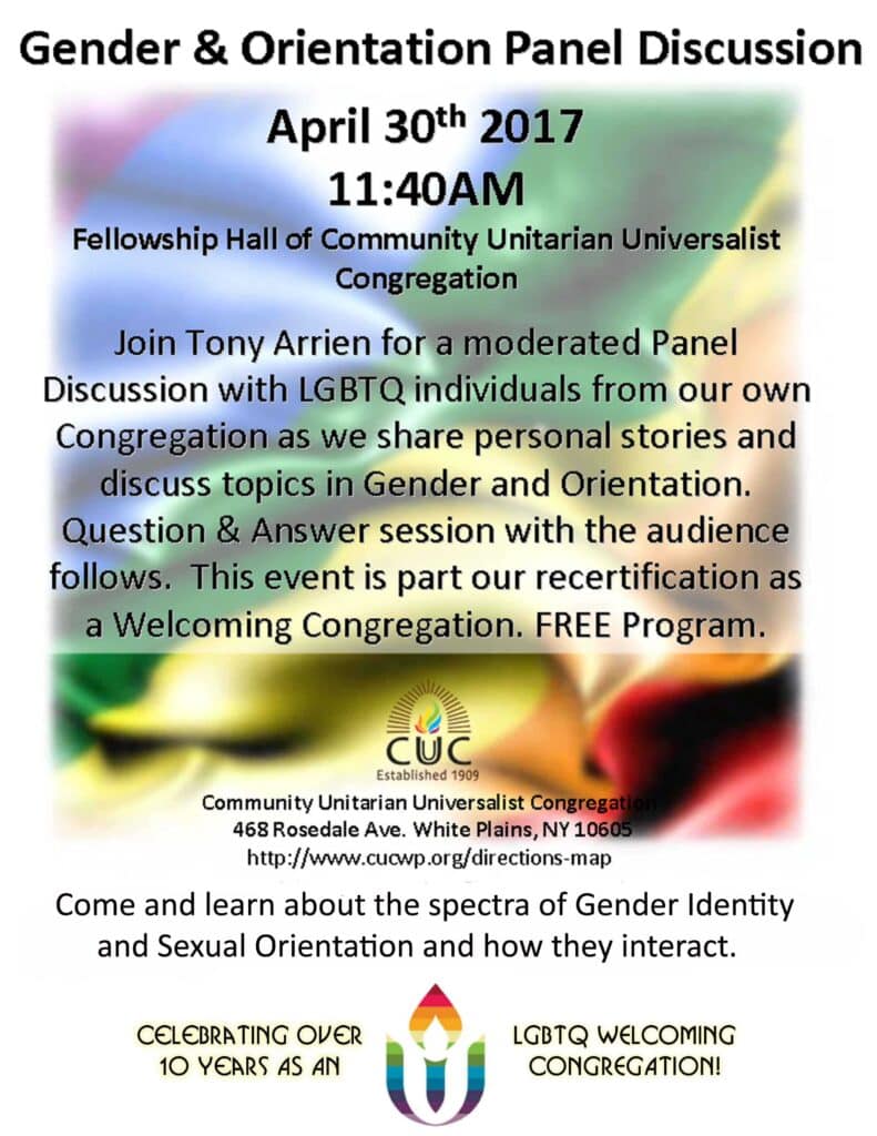 LGBTQ Panel Discussion Flyer